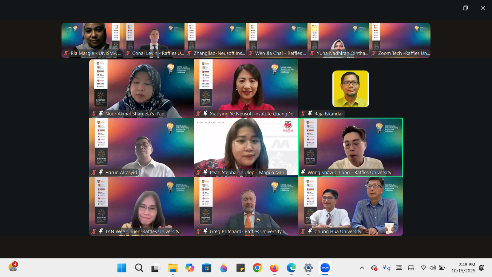 INSPIRE Collab Sinergi UNISMA Bekasi dan Raflesh University, Malaysia beserta Enam Mitra Perguruan Tinggi Asia untuk meningkatkan Kollaborasi Internasional21