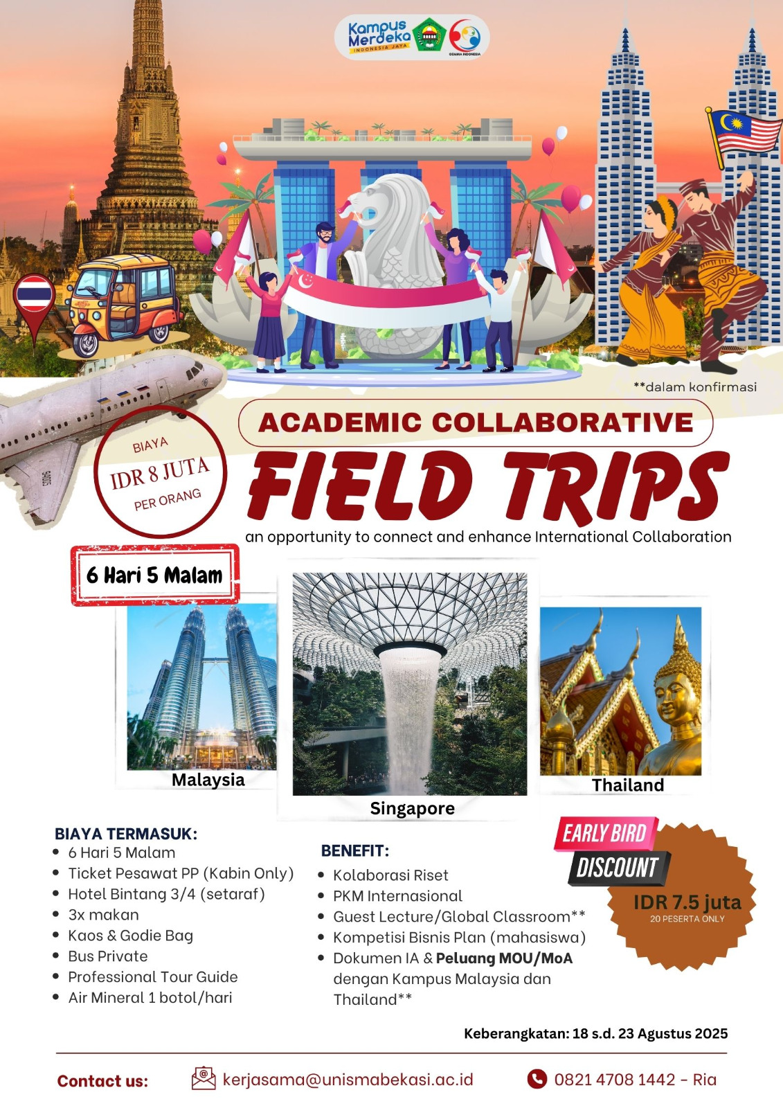 academic-collaborative-field-tips-universitas-islam-45-unisma-bekasi-gemma-republik-indonesia-malaysia-siangpura-thailand